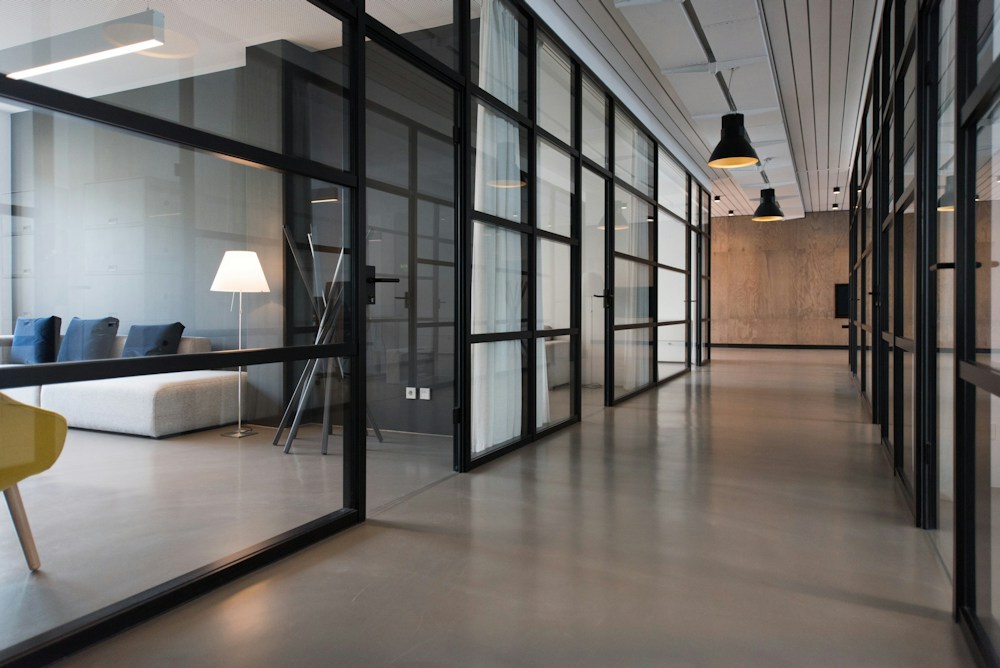 Illustrative modern business workspace